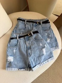 Short Mom com Cinto 342