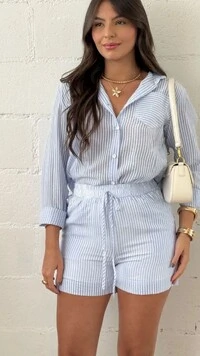 Conjunto Listrado Taty