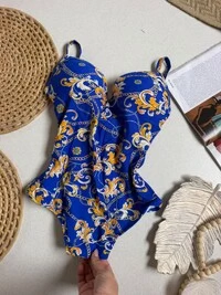 Maiô Estampado Azul 77537
