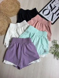 Shorts Duplo Feminino