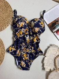Maiô Estampado Azul Escuro 77537