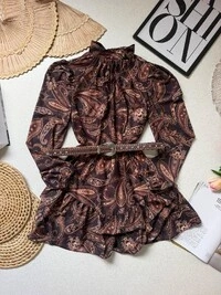 Vestido Shiffon Estampado