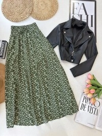 Saia Midi Sandra Verde 000171