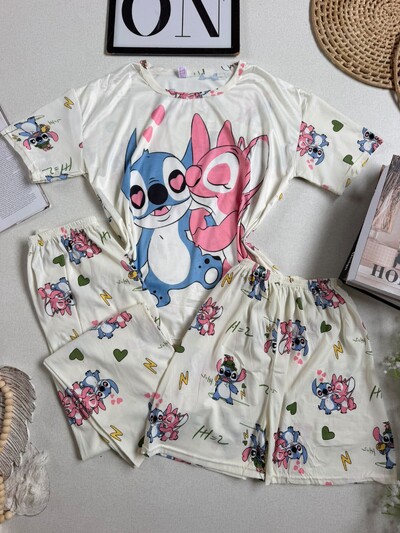 Foto Pijama Stitch Branco