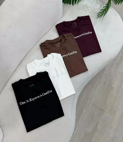 Foto T-shirt Ore, Espere, Confie 000399