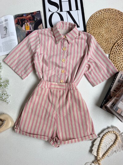 Foto Conjunto Listrado Liliane