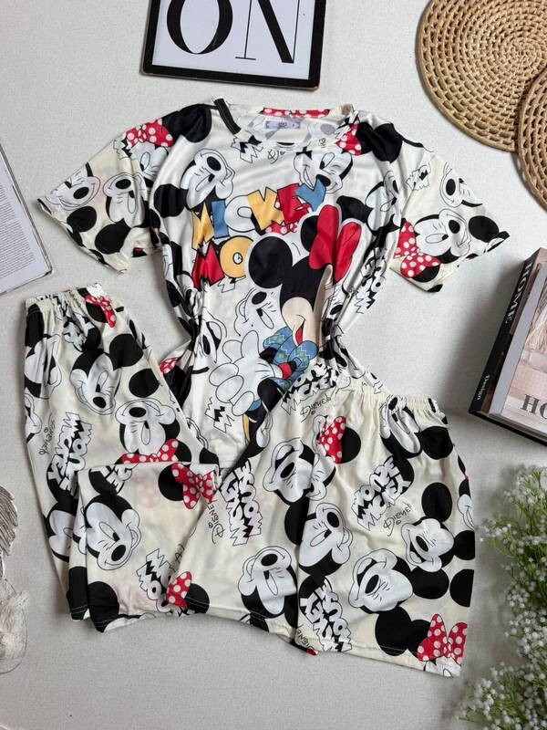 Pijama 3 Peças Mickey Mouse