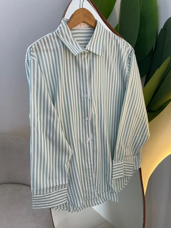 Camisa Listrada Manga Longa 000172