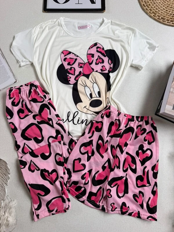 Pijama 3 Peças Minnie