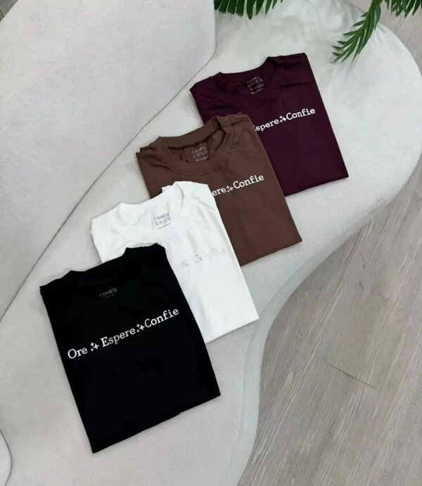 T-shirt Ore, Espere, Confie 000399