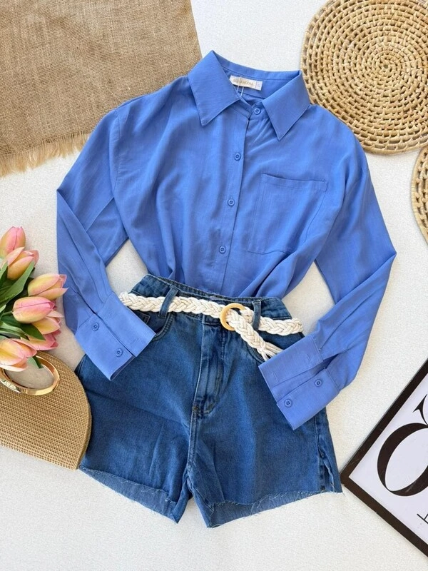 Camisa em Linho Maya Loren 000263