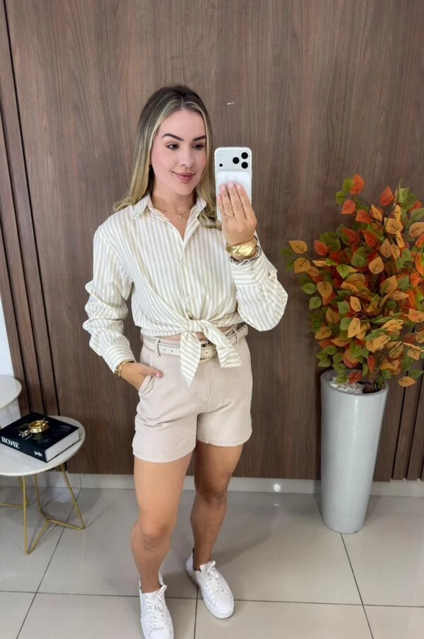 Camisa Listrada Manga Longa 000172