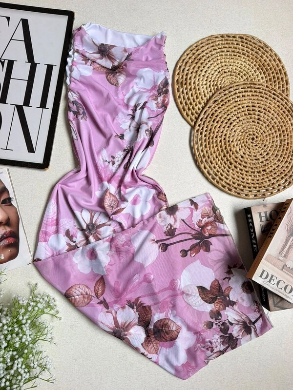 Vestido Tule Rosa Luara