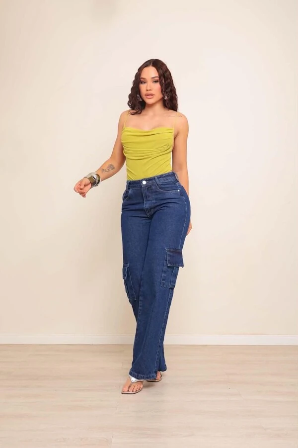 Calça Widleg Cargo 421