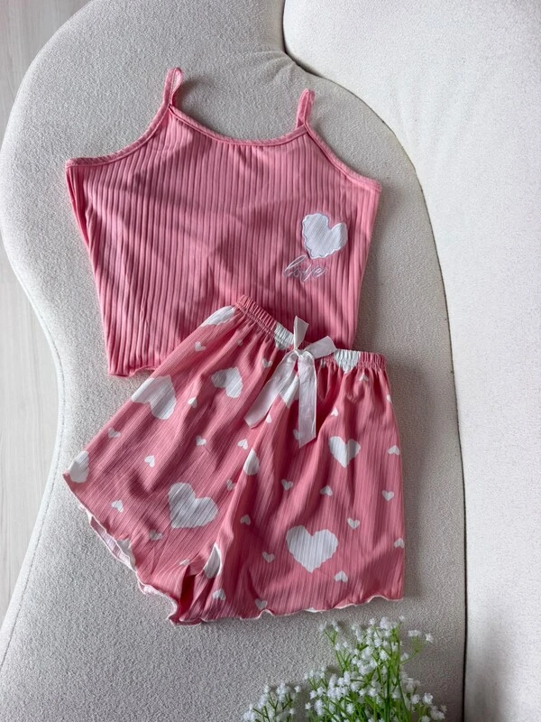 Conjunto Pijama Love Rosa 691360