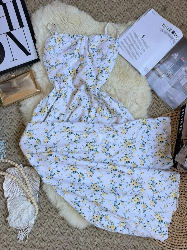 Vestido Floral Maya Amarelo