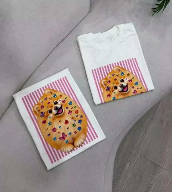 T-shirt Puppy Glow 000399