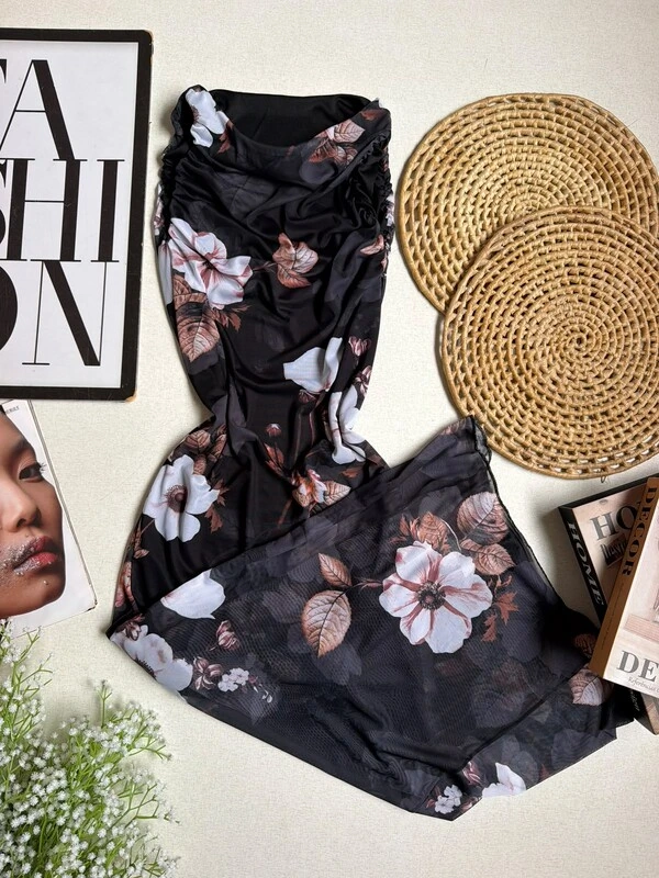 Vestido Tule Preto Luara