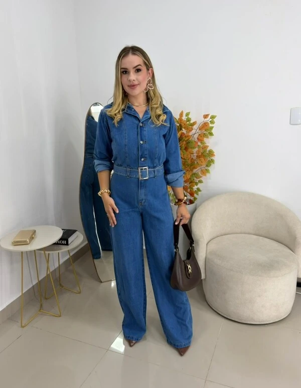 Macacão Jeans Ingrid 000365