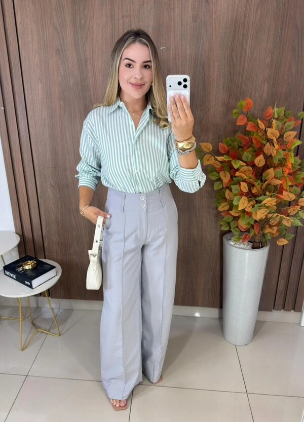 Camisa Listrada Manga Longa 000172