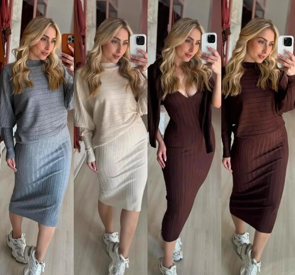 Conjunto Vestido e Blusa Ariana 000149