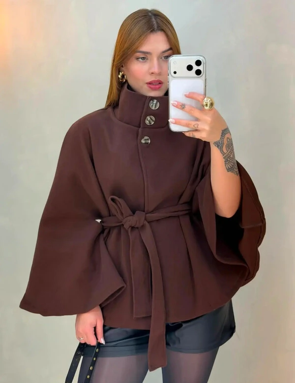 Poncho Lã Batida Marta 000784