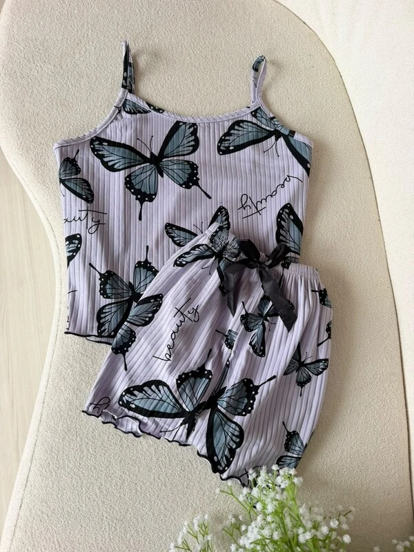 Conjunto Pijama Borboleta Lilas 691360