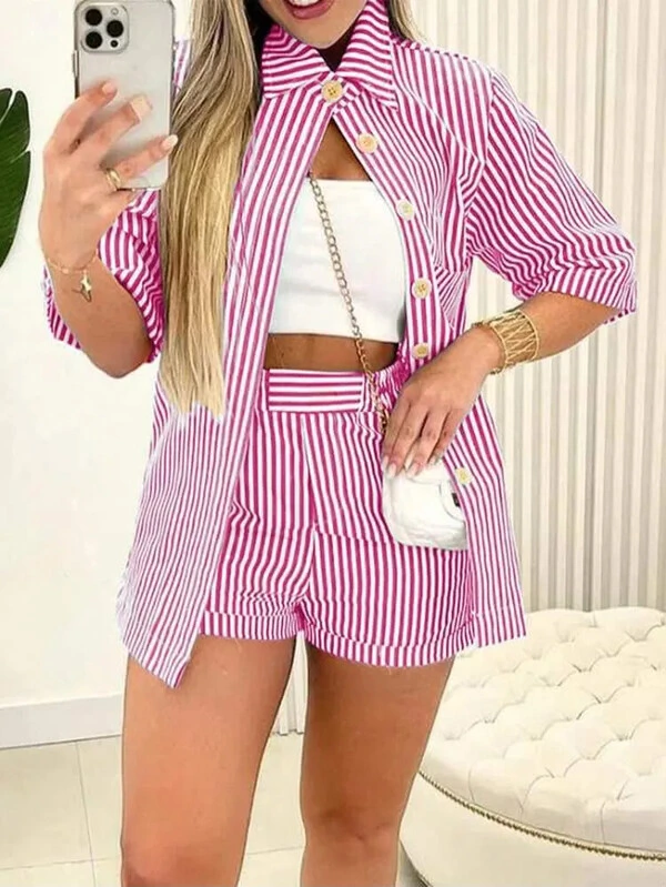 Conjunto Listrado Liliane
