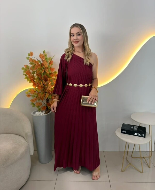 Vestido Plissado Claire 000149