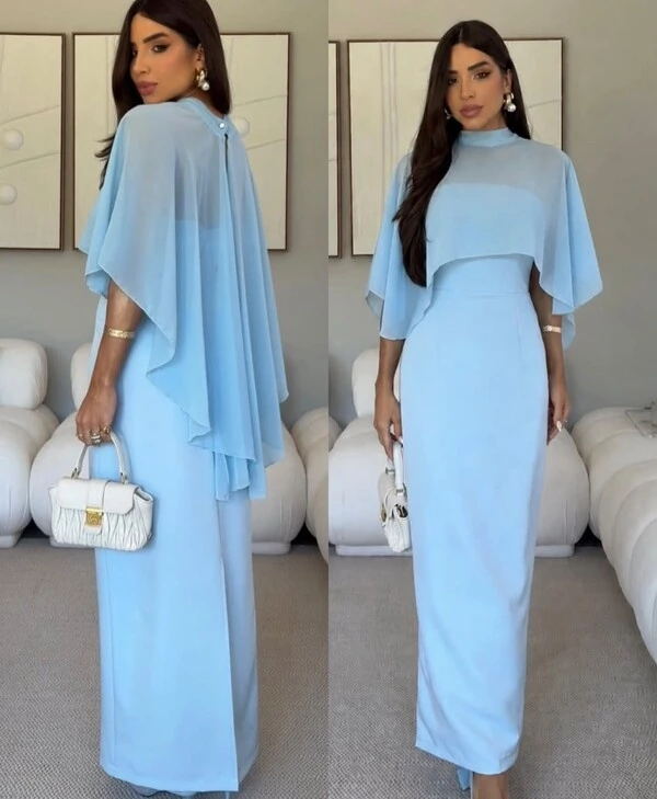 Vestido Com Capa Larissa