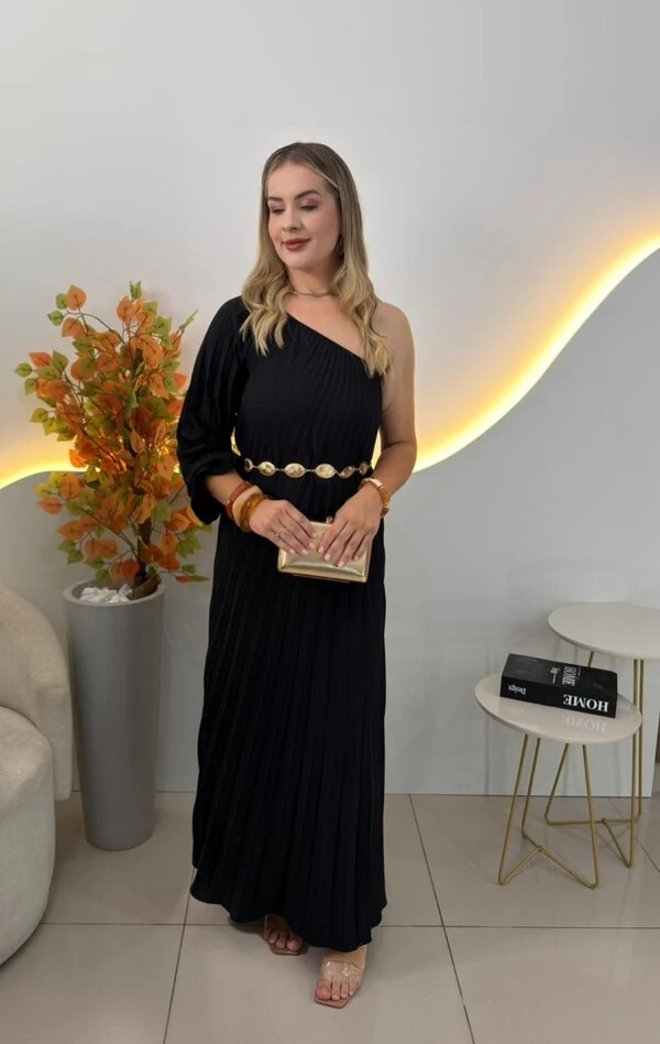 Vestido Plissado Claire 000149