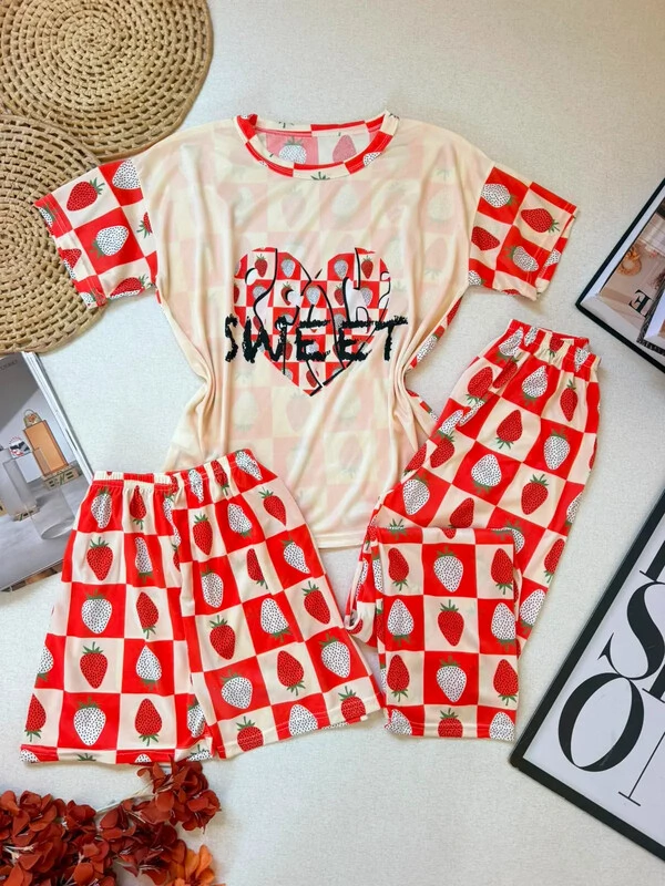 Pijama 3 Peças Moranguinho