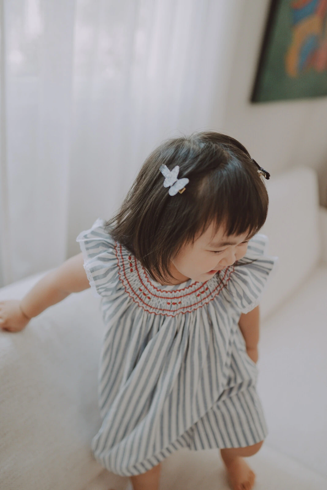 FotoVestido Isabel Listrado Azul Jeans