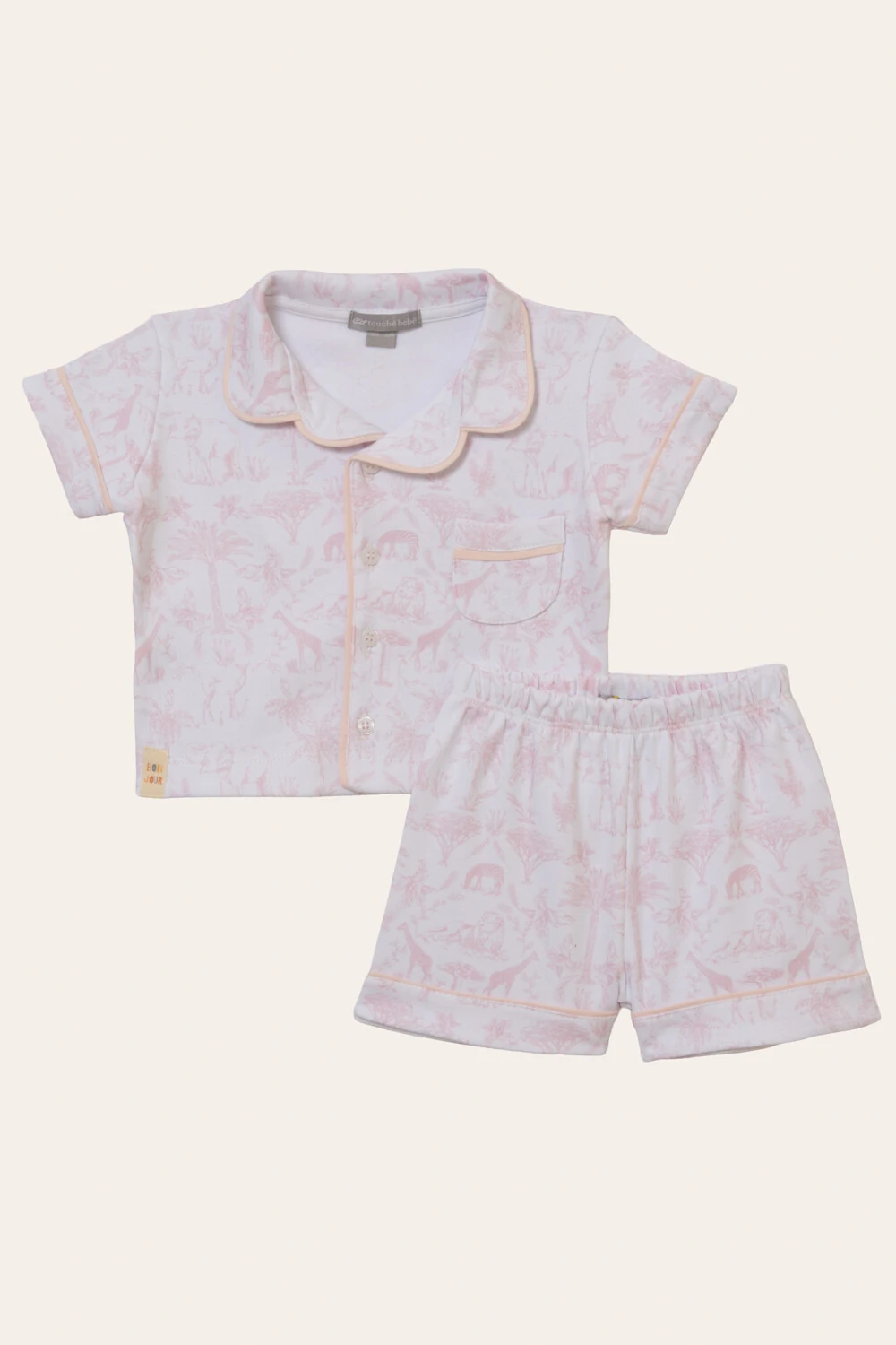 FotoPijama Toile du Jouy Algodão Egípcio Rosa