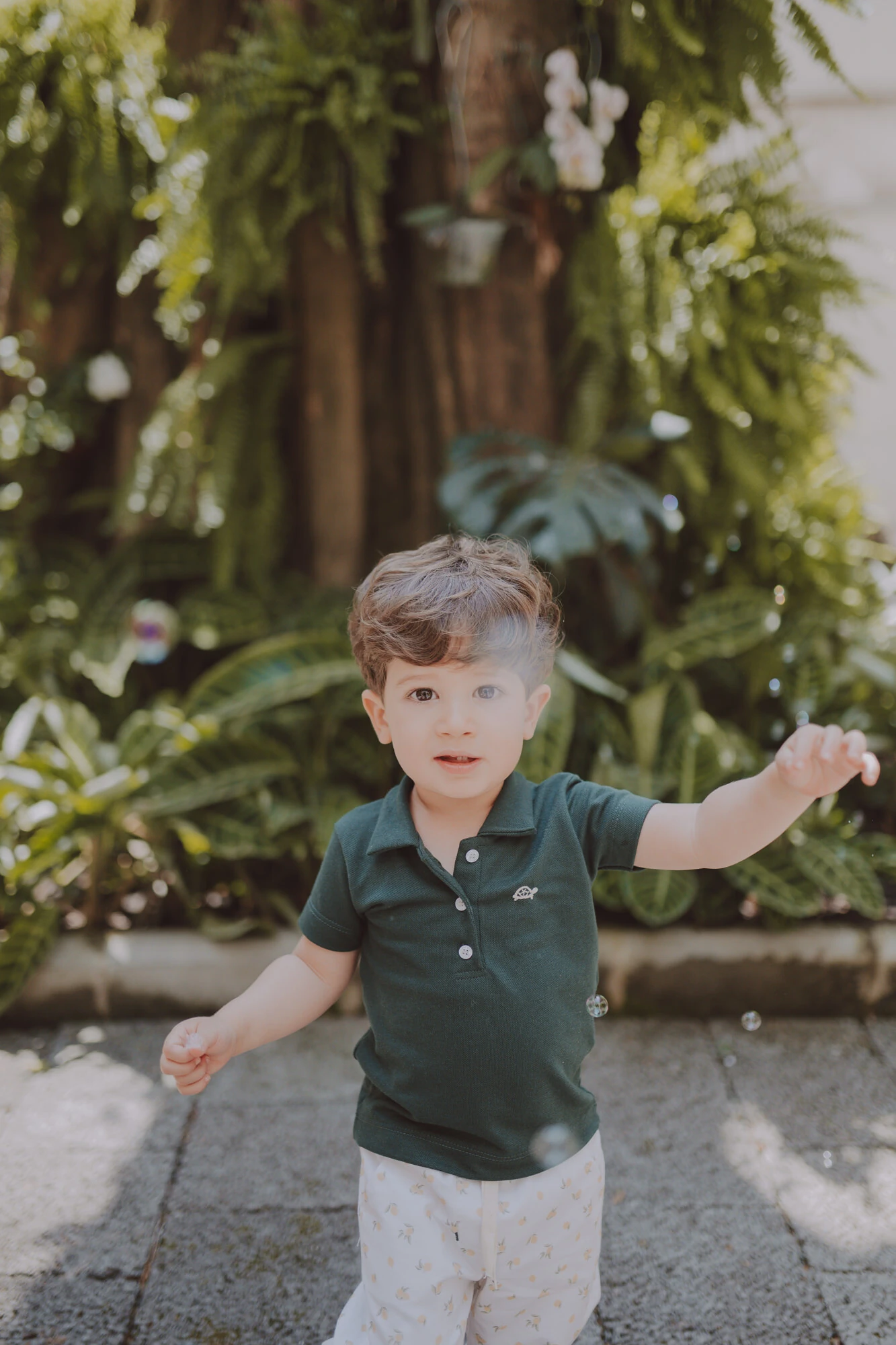 FotoCamiseta Polo Piquet Manga Curta Verde Musgo