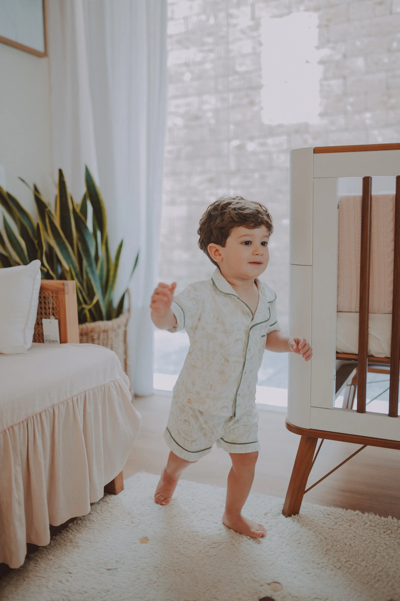 FotoPijama Toile du Jouy Algodão Egípcio Verde