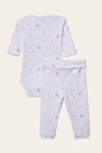 Conjunto Algodão Egípcio Circus Colorido