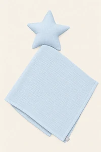 Naninha Estrela Gaze Azul Céu