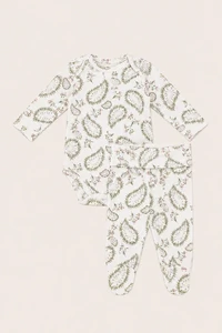 Conjunto Paisley Algodão Egípicio Colorido
