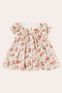 Vestido Carola Jardim Rosa