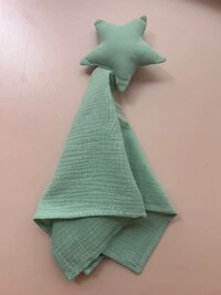 Naninha Estrela Gaze Verde Menta