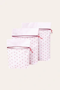 Kit Saquinho Cereja Rosa Vinho
