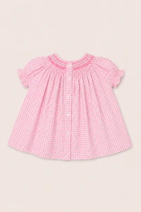 Vestido Isabela Vichy Rosa