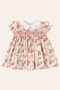 Vestido Carola Jardim Rosa