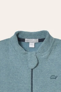 Macacão Glace Zíper Azul Jeans