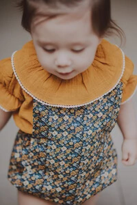 Jardineira Jojo Floral Miúdo Colorido