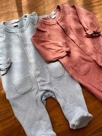 Macacão Canelado Babadinho Azul Bebê