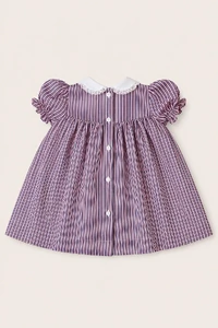 Vestido Eliza Listrinha Azul Marinho Rosa