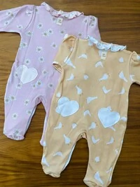 Macacão Babadinhos Patinhos Algodão Egípcio Amarelo