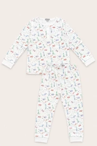 Pijama Cachorros Pima Azul
